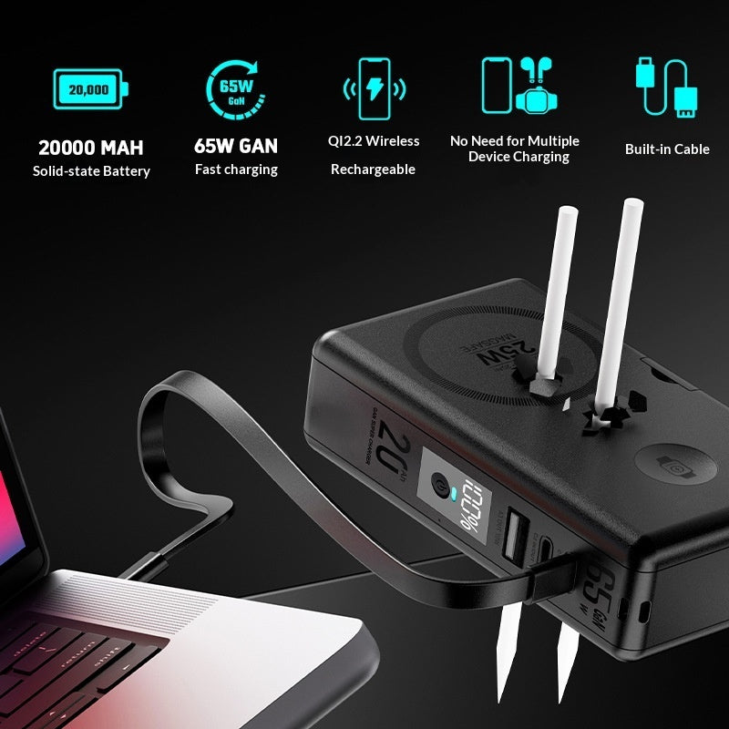 65W GaN Super Fast Magnetic Charging Power Bank