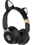 Headset Cute Cat Ears Wireless Light-emitting Bluetooth Headset