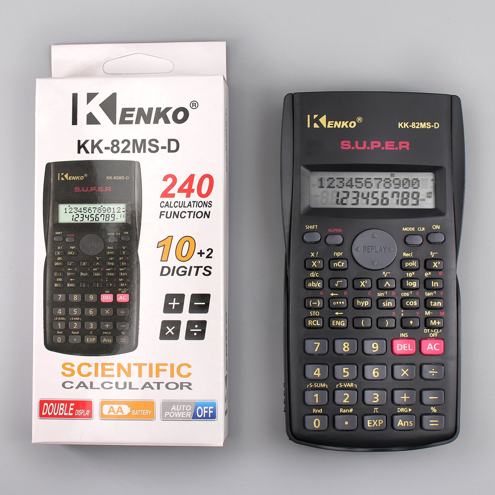 Classic Black Student Calculator Flip